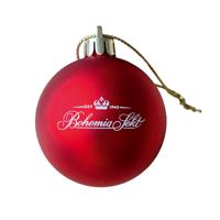 Bohemia Sekt Vánoční ozdoba červená koule